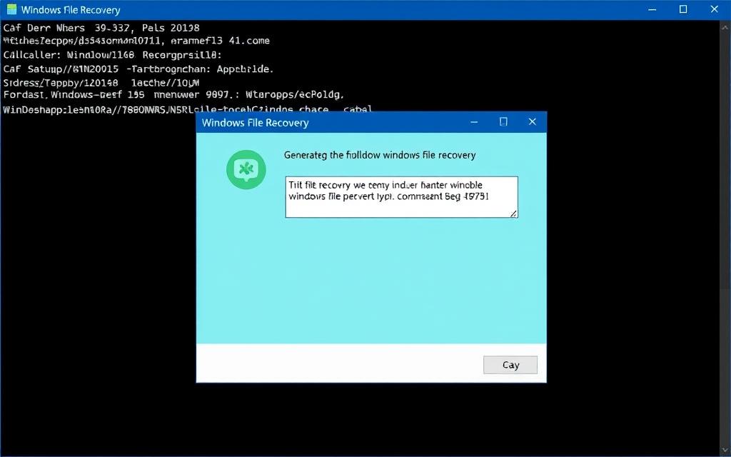 Windows File Recovery tool