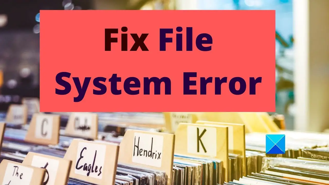 file system repairs file system failures